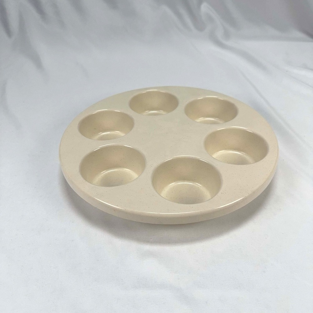 Vintage Anchor Hocking Microware 6 Cup Muffin Pan PM447-T1 486-11 USA